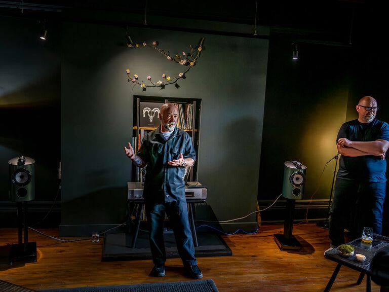 DJ Jacob Kelly with 805 D4 loudspeakers