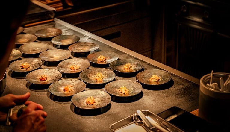 Asian-inspired culinary dishes at Ynyshir